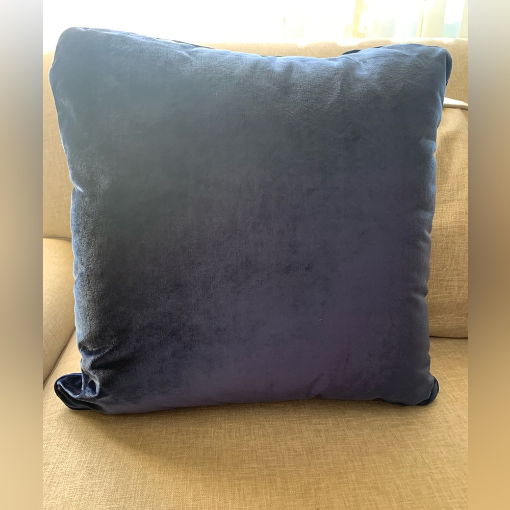 Velvet- like accent pillow